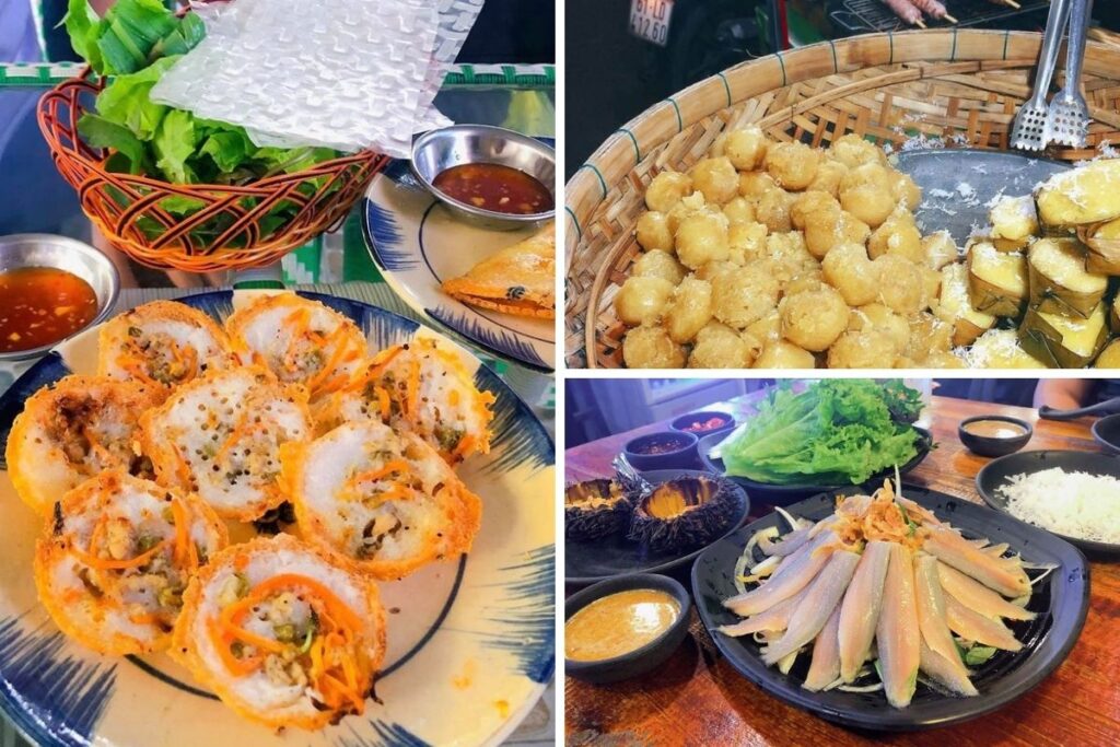 Hải sản tươi và các món ăn địa phương 