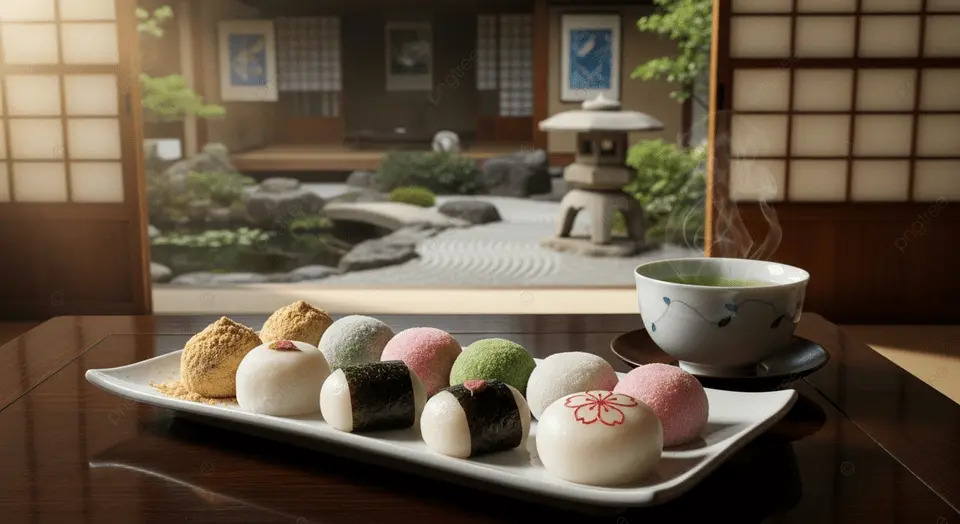 Mochi có thể được thưởng thức trực tiếp như một món bánh ngọt hoặc dùng kèm trà