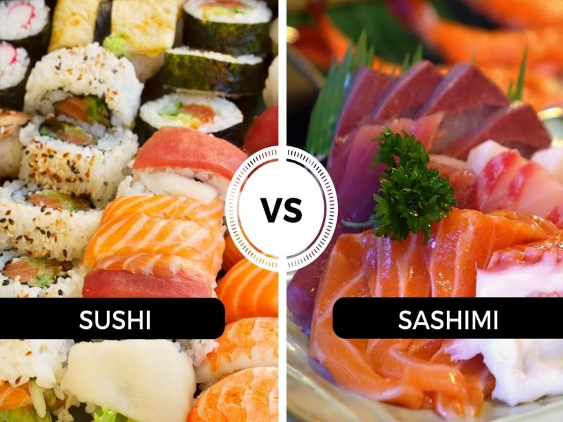 Sự khác nhau giữa Sushi và sashimi 